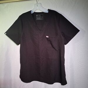 Figs Women's Catarina Black Scrub Top - L